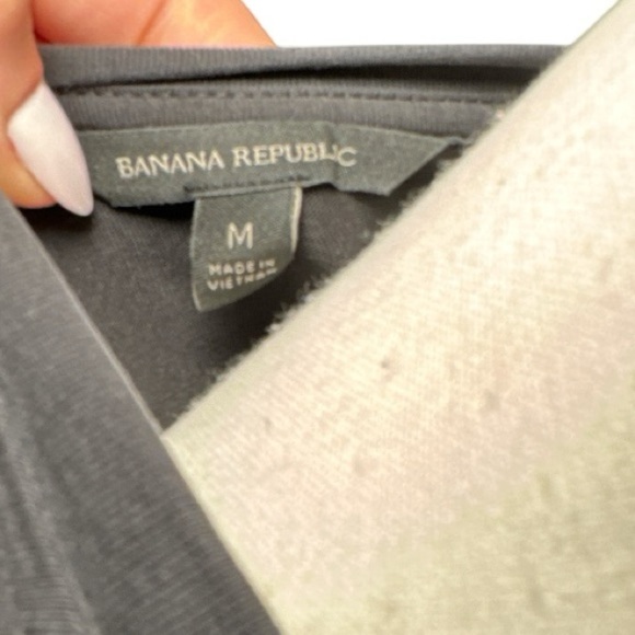 Banana Republic Sandwash Modal Knit Tank Column Dress Charcoal Sz M Casual - Picture 8 of 8